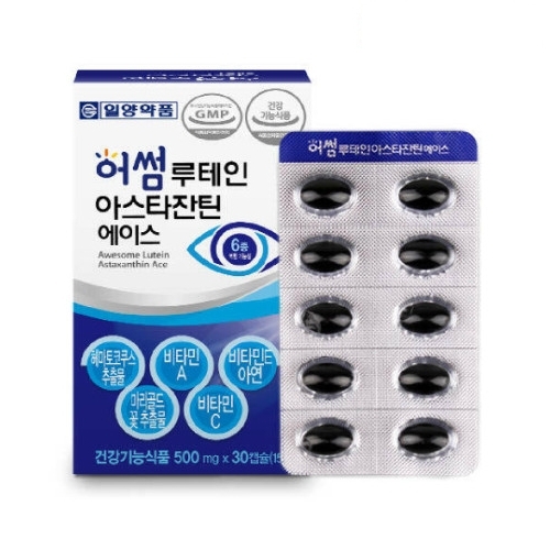 <b>일양약품</b> 어썸 루테인 <b>아스타잔틴</b> 에이스 500mg x 30캡슐