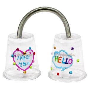 투명 용수철 전화기 (소리전달) [5인용],소리의성질, 물체의진동