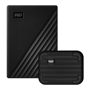 WD My Passport 휴대용 외장하드 + 파우치  5TB  블랙 WDBPKJ0050BBK-WESN