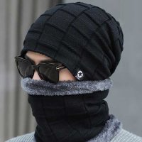 Winter MAN Knit 짜임 비니 넥워머세트