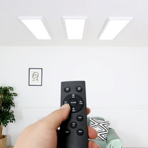 LED 슬림직하 리모컨 직사각 50W / 플리커프리 주백색 로켓설치 LED조명 LED등기구