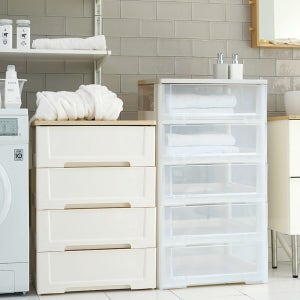 보노하우스 블랑 모던 플라스틱 3단 4단 5단 서랍장 옷 수납 정리함