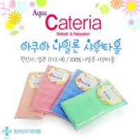 일본타올 Aqua Cateria 샤워타올 아쿠아 카테리아 타츠네 일제타올 그린 1개 1개