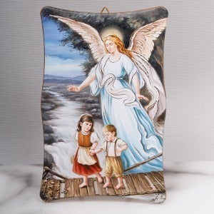 동행 수호천사 겸용이콘 소 (이태리수입) 천주교 성물