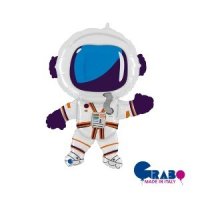 [헬룸벌룬] Happy Astronaut 36"(54x69cm),우주인 우주 풍선 헬륨 모양 생일 파티 셀프백일상 돌 아이생일 키즈파티 브라이덜샤워 베이비샤워 파티용품 홈파티 셀프