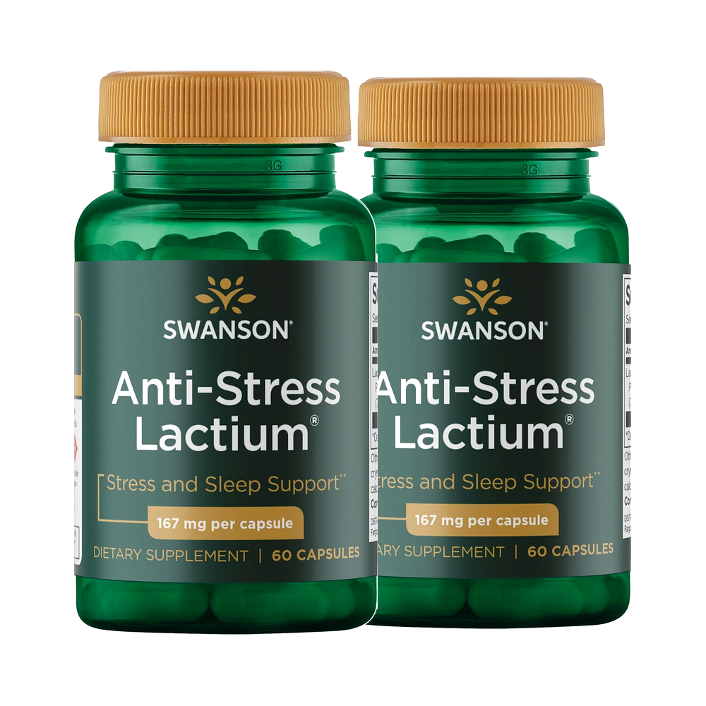 Swanson Ultra Lactium Anti Stress 스완슨 <b>안티 스트레스 포뮬라</b> 락티움 60정 2개