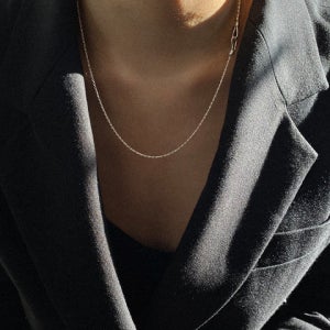 [마르타] 트위스트 로프 목걸이 실버