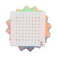 YUXIN 작은 마술 Professtional Stickerless 999 마술 큐브 속도 퍼즐 9x9 큐브 교육 완구 cubo magico 90mm