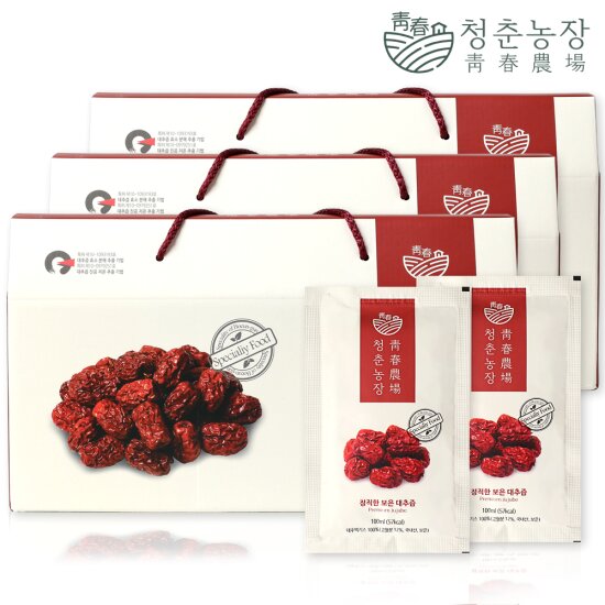 <b>청춘농장</b> 보은 대추즙 3박스 총 90포