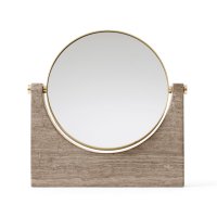 Audo Copenhagen 아우도 코펜하겐 페페 마블 거울 brass-brown marble