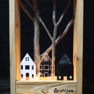 [감성 갬성]숲속 마을 천연 원목 무드등_아키조, 아키조