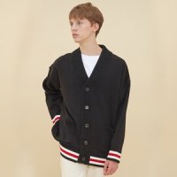 블론드나인 THREE LINE HEM AND CUFFS CARDIGAN