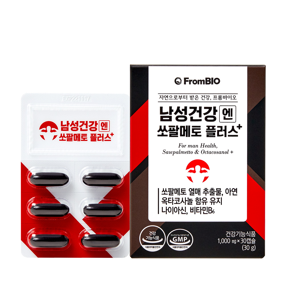 <b>프롬바이오</b> 남성건강엔 쏘팔메토 플러스 1000mg x 30캡슐