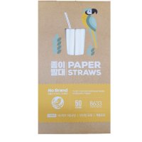 노브랜드 종이 빨대 PAPER STRAWS 50P X 2개