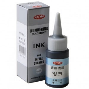 3630 아톰 금속용 잉크 (번호기 잉크) 흑색 30ml 낱개 - ANI-80