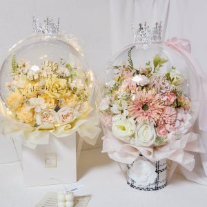 장미다발 꽃풍선 부모님생신 환갑 칠순 졸업꽃다발 용돈, 지미스ZIMIS