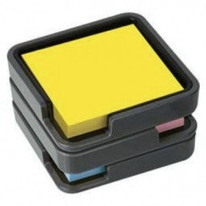 3M EH654 엣지홀더 포스트잇 메모지 일반노트 1팩 (100매입) - 76x76mm - 블랙홀더