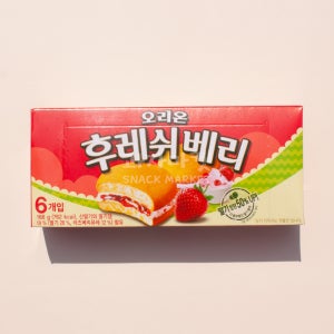오리온 과자마켓 3500 후레쉬베리 딸기 6P 168g