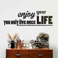 Enjoy your life yolo 감성 레터링 인테리어 스티커 코이핀즈