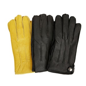 스마트폰 터치 사슴가죽 장갑 (Yellow, Brown, Black)