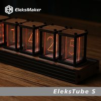 더판다 EleksTube S RGB Nixie 튜브 시계 DIY 키트 LED 데스크탑 크리 에이 티브 장식 남자 친구 선물