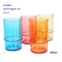 타파웨어 타파웨어텀블러-타파클리어텀블러 211 400ml-4P