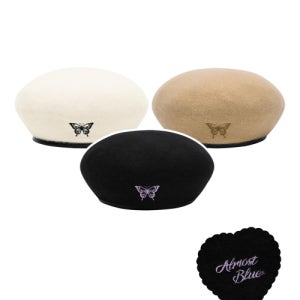 [얼모스트블루] BUTTERFLY BERET 352