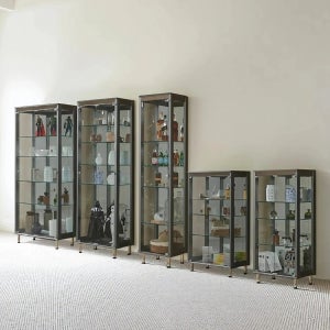 더-그레이 C타입 600 5단 유리 장식장 거실 피규어 진열장