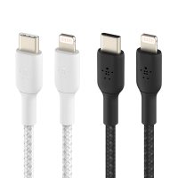 벨킨 부스트업 브레이디드 USB-C to 라이트닝 고속충전 케이블 CAA004bt2M