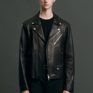 [도프제이슨] 프리미엄 램스킨 베지터블 100 라이더 자켓 DF22SS106