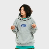 [바이닉] [UNISEX] VYNIC OVAL LOGO HOODIE (HEATHER GREY)