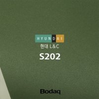 HYUNDAI LC 인테리어필름 방염 S202 카키 단색시트지