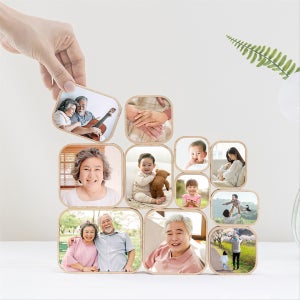 납골당 액자 위패 영정 사진 추모 봉안당 꾸미기, 우드라떼