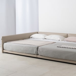 당케 패밀리 침대 프레임 슬림형 한쪽 가드 Q+Q