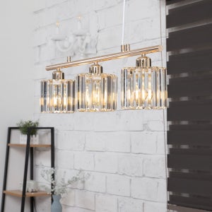 샤를로 3등 유리 식탁등 식탁조명
