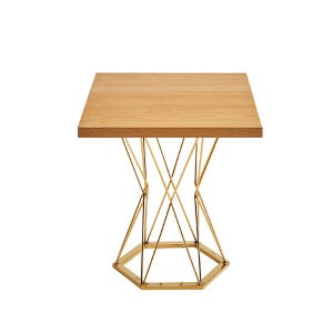 샤이니 핵사곤 골드 상담실 인테리어 사각 커피테이블600 H660