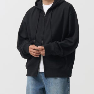 [토피] 2WAY 스웻 후드 집업 (BLACK) TAF-2WHZU01BK