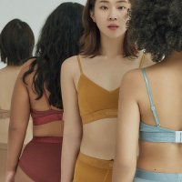 [케인 피오니어] Ribbed Modal Brief & Bralette Set-up - Mustard Yellow