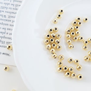 금속 비즈 구슬 알 CCB 소재 골드 금색 비즈공예 만들기 부자재 악세사리 재료