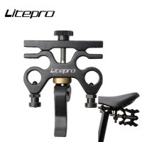 Litepro-접이식 자전거 페달 Brompton 자전거용 퀵 릴리스 장치 알루미늄 합금 QR 페달 배치 버클