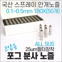 국산 고압 포그노즐 분사노즐 (올SUS) 10-24M 1BOX(50개) 선택