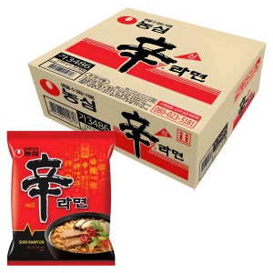 농심 신라면 120g 30개입 봉지라면  얼큰한 소고기 국물 쫄깃한 면발 박스 라면20개초특가무료배송 간편식 야식 비상식량