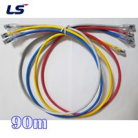 LS전선 LS UTP CAT6 다이렉트 제작 랜케이블 90m  빨강  1개