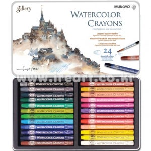 14000 문교 수채크레용 24색 세트 - MAC-24T