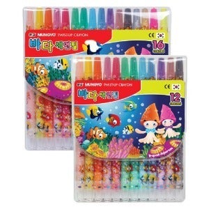 문교 바다 색연필 12색, 16색 [옵션선택]