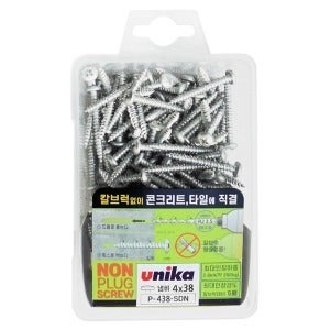 콘크리트 직결피스(유니카 논프라피스/둥근머리/4x38mm)