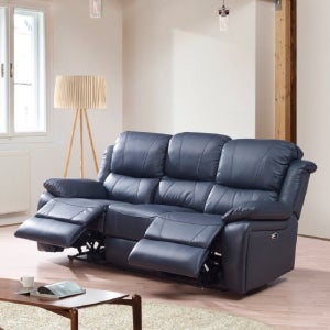 몬드 리클라이너 3인 가죽 소파 PD