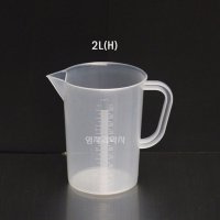 플라스틱 핸들비이커 2L 1개입 계량컵 눈금컵 비커