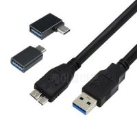 USB 3.0 Micro B 외장하드케이블 연결선 3.1 C to 마이크로B OTG 젠더 연결잭 삼성 도시바 WD LG 씨게이트