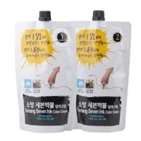 소망 세븐먹물 칼라크림 염색약 400g 다크브라운